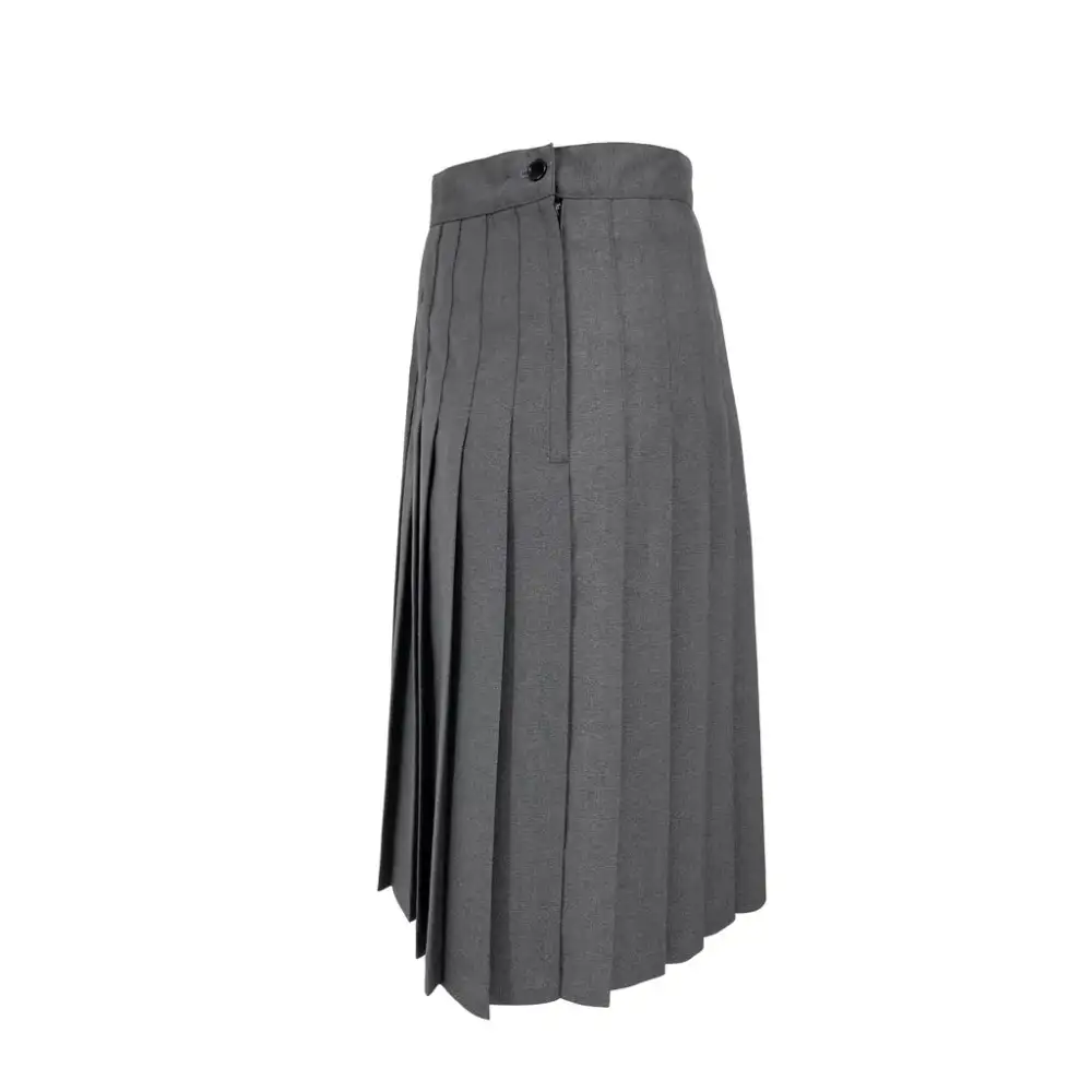 Wool Pleated Uniform Skirt