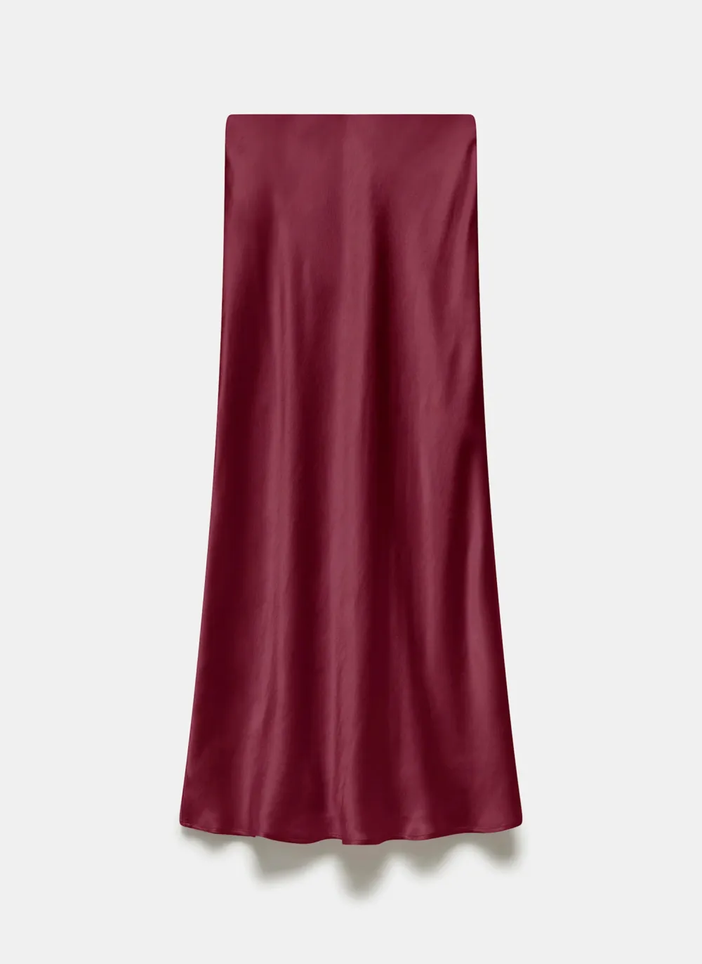 Casual Style Satin Slip Skirt