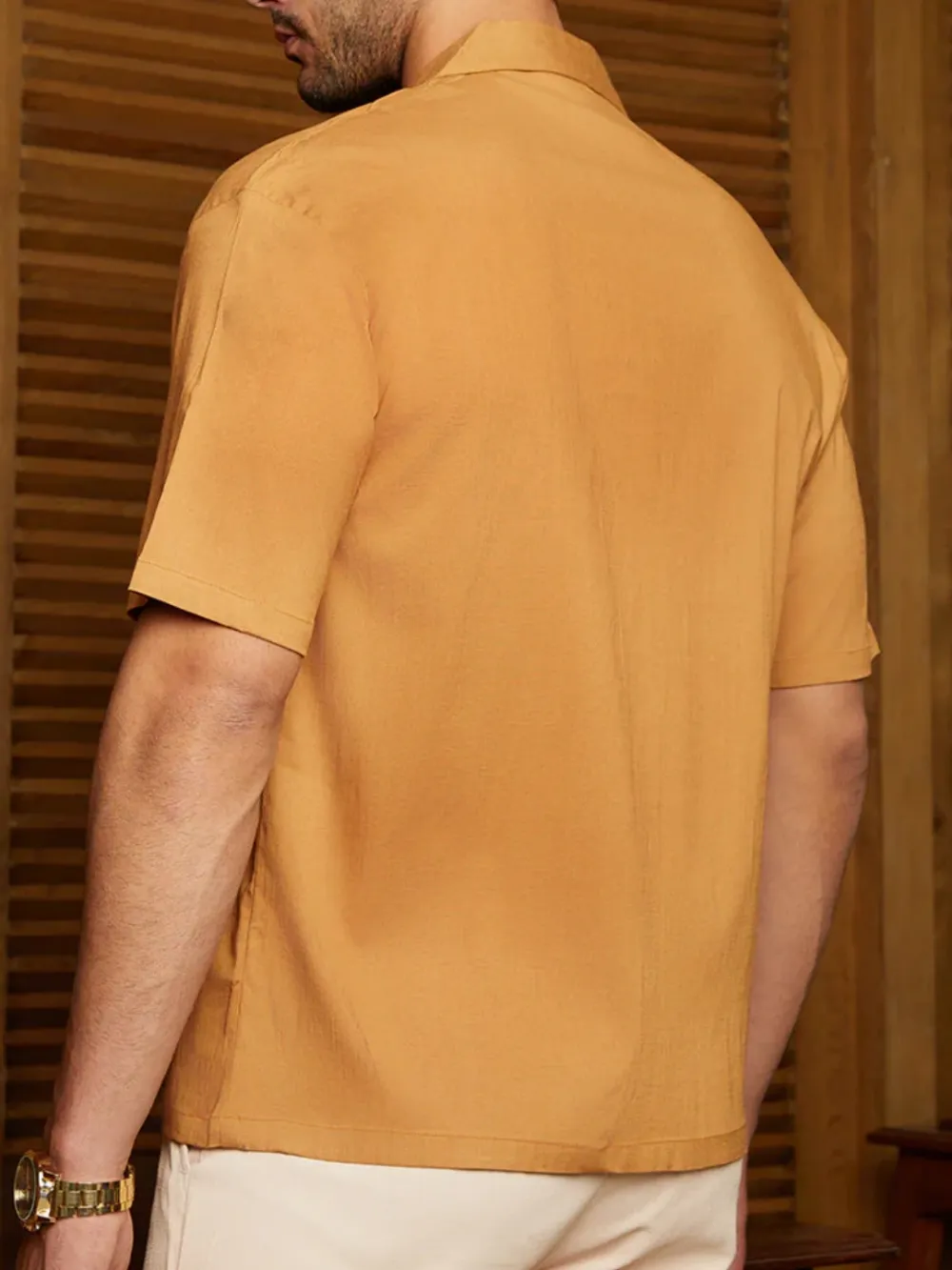 Yellow Casual Style Oversized Shirt