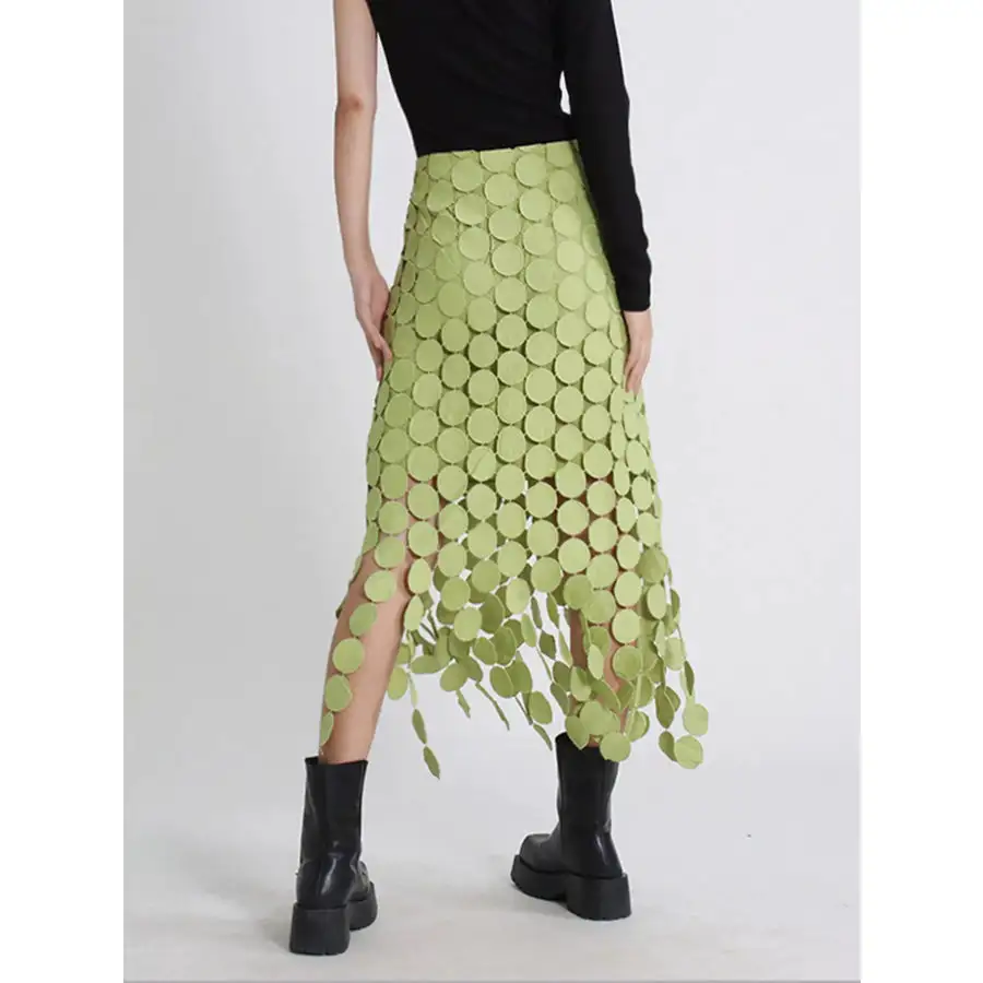Fringe Midi Skirt