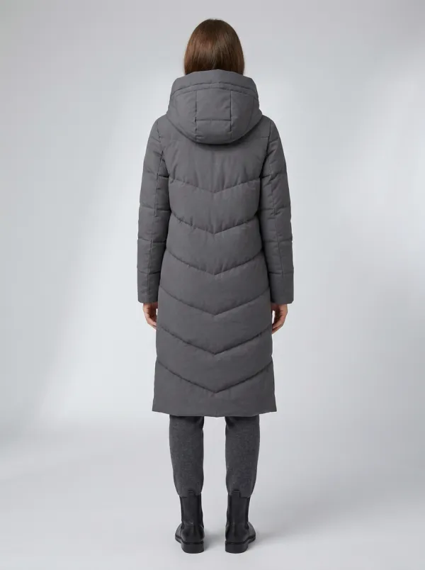Everyday-Layer Padded Long Hooded Coat