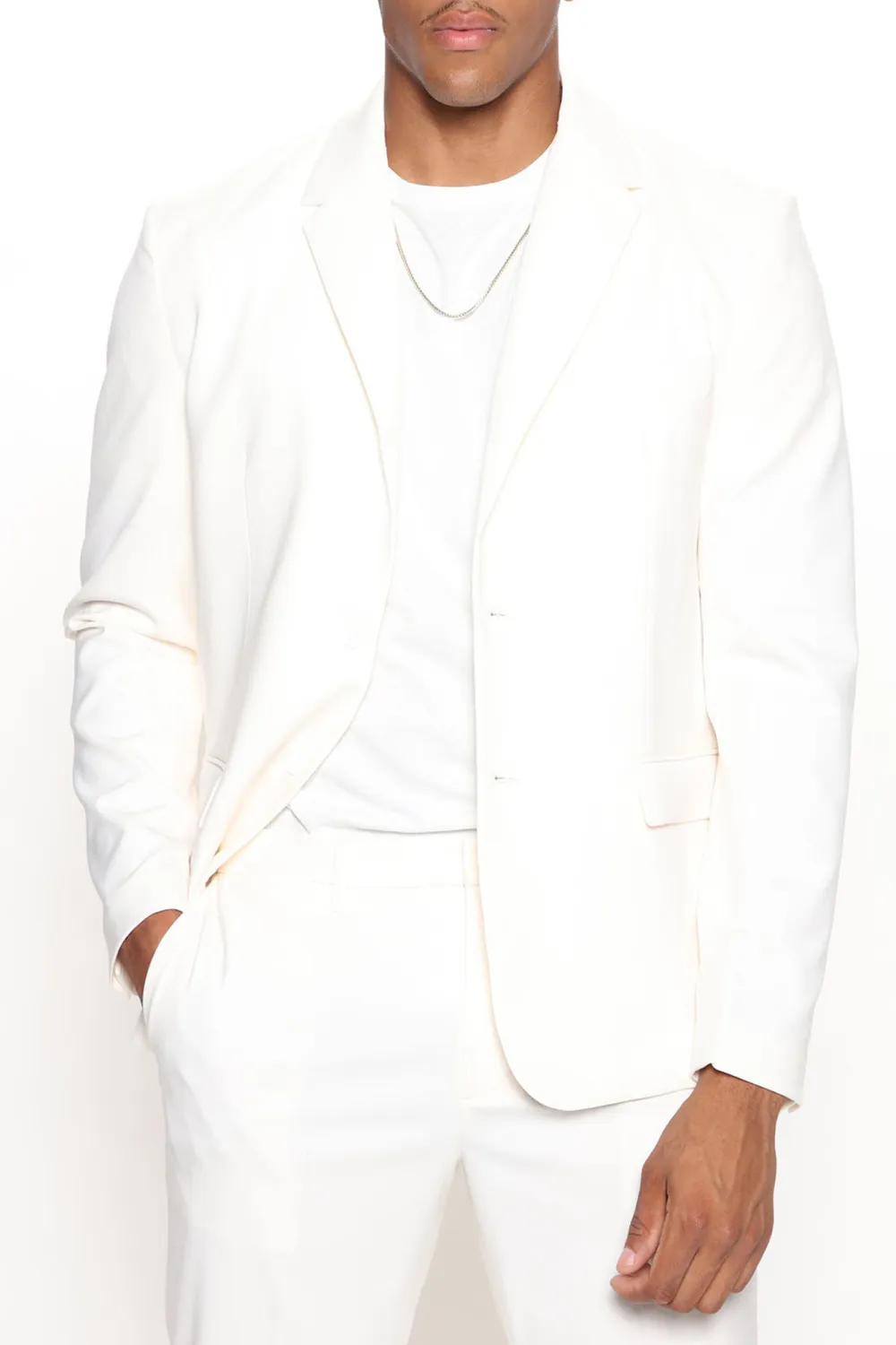 Stretch Suit Jacket - Burgundy