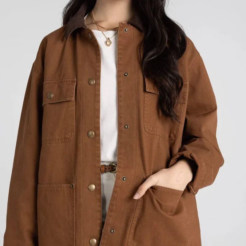 Relaxed Cotton Utility Jacket
