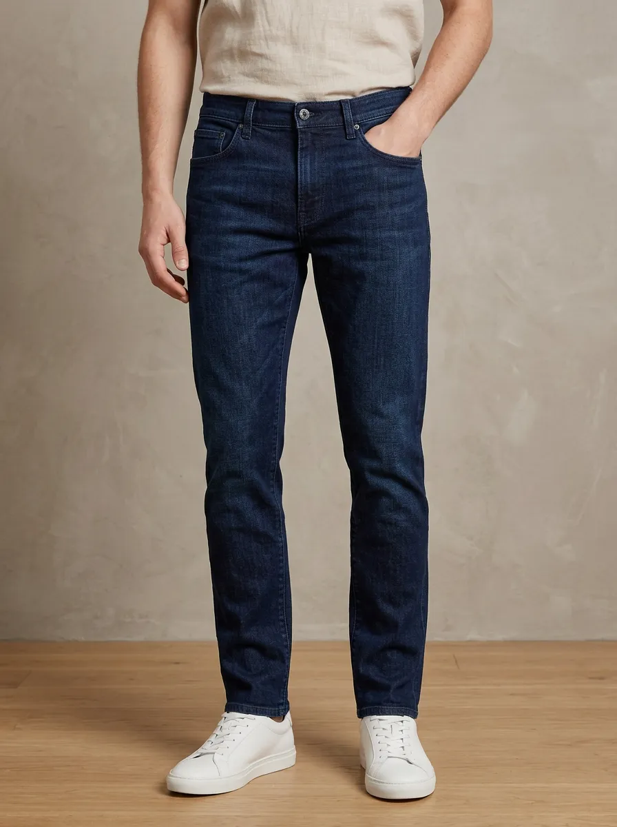 Men's Five Pocket Daily Wear Slim Fit Jeans