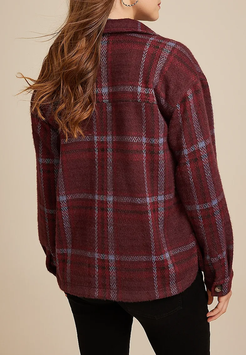 Daily Shortie Plaid Shacket​