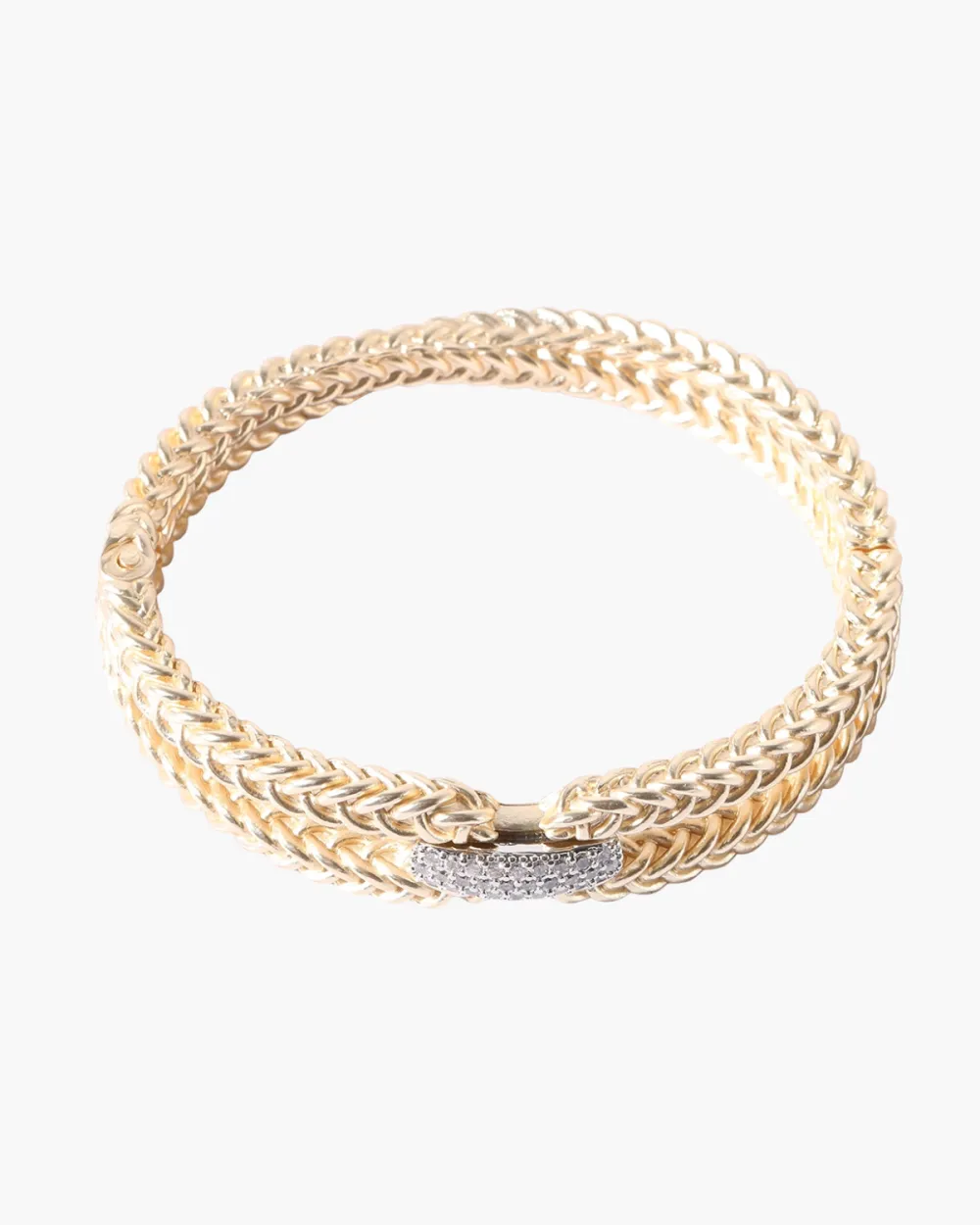 Double Chain Bangle Bracelet
