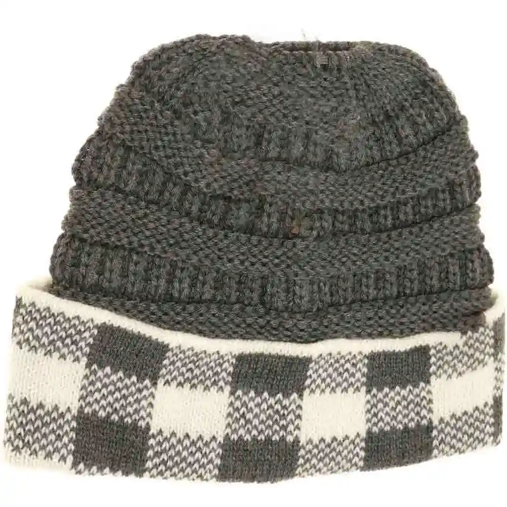 Buffalo Check Beanie