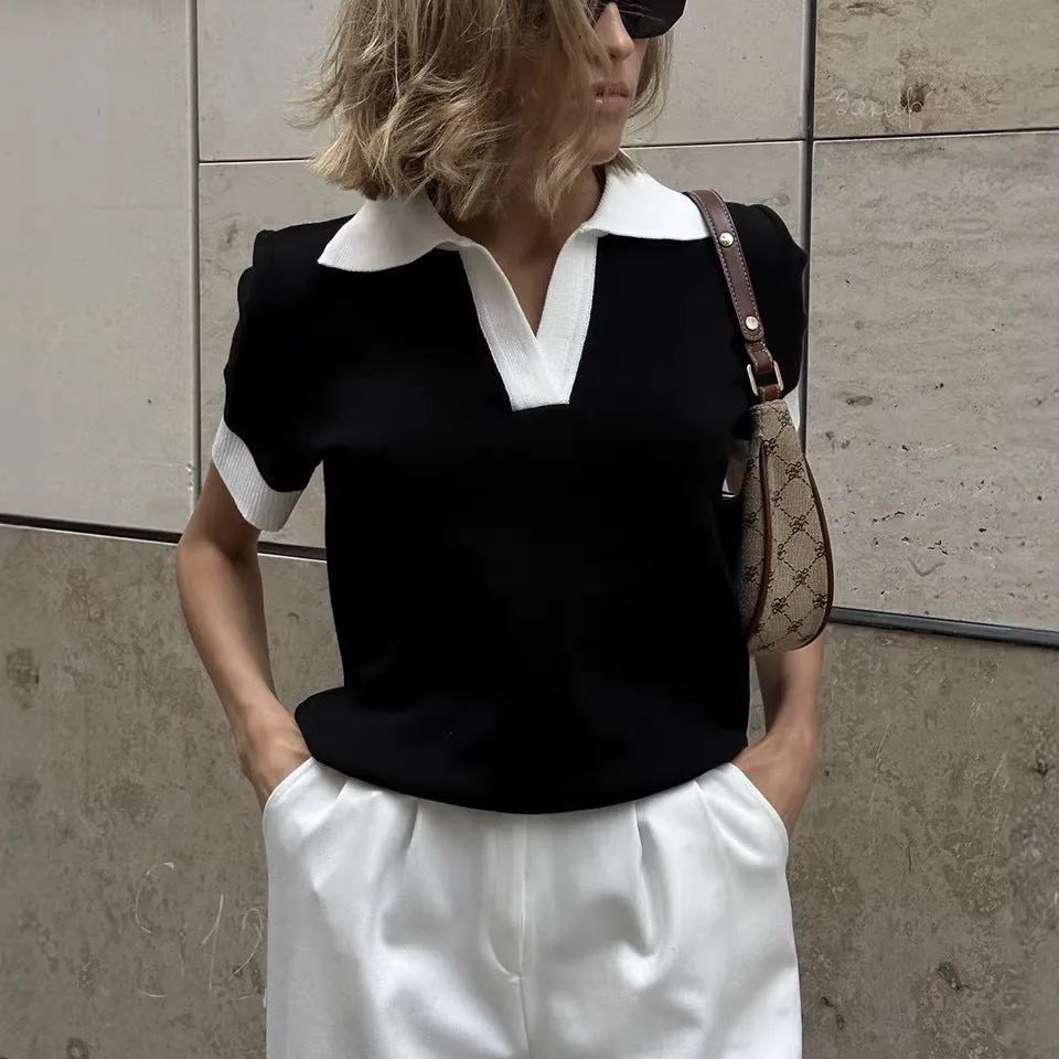 Knitted Polo Sweater