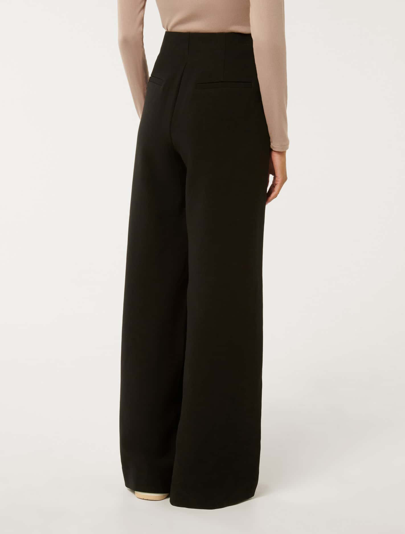 Petite High-Waist Wide-Leg Pants