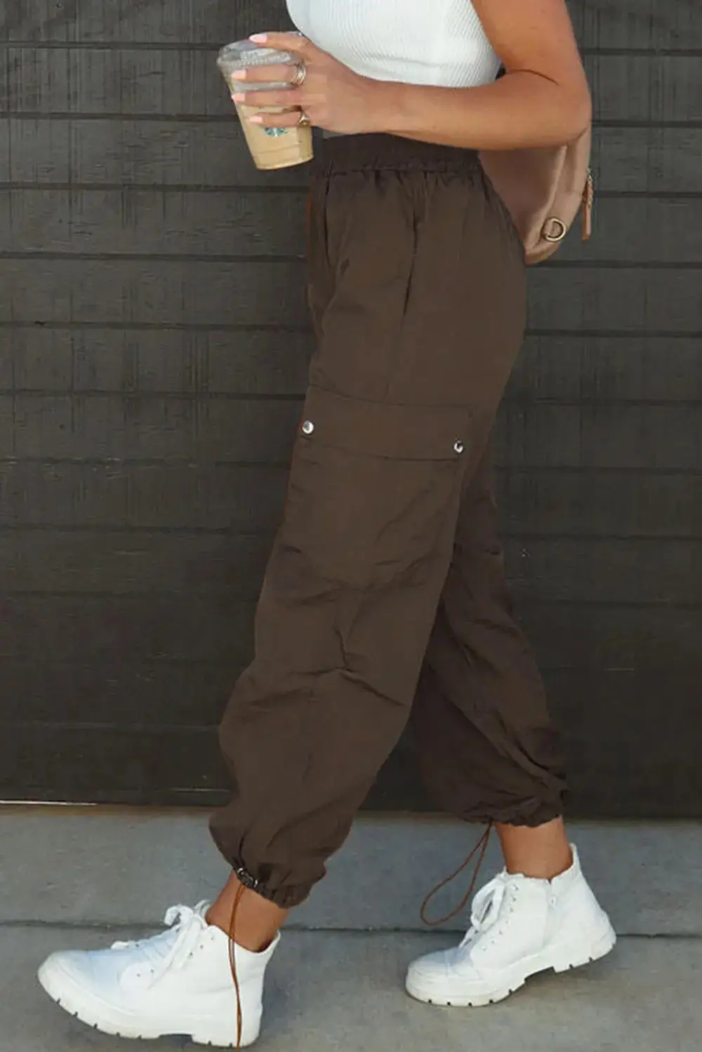 Easy High Waist Drawstring Pants
