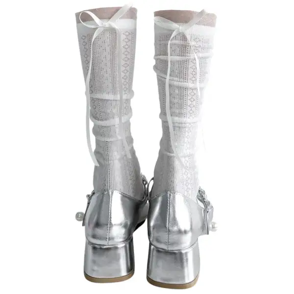 Coquette Girl Ribbon Bow Socks