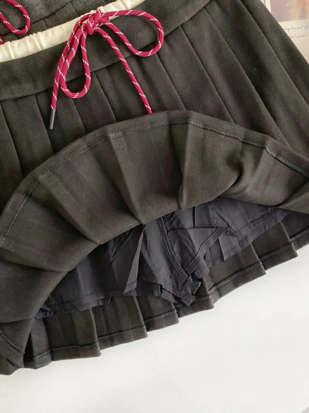 Modern Pleated Mini Skirt