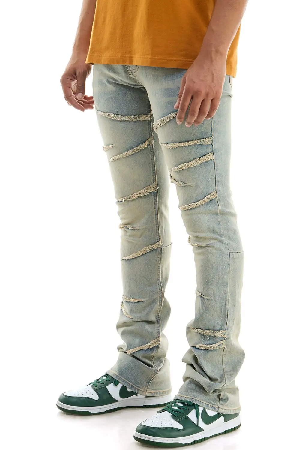 Men's Modern Flare Skinny Stacked Jeans