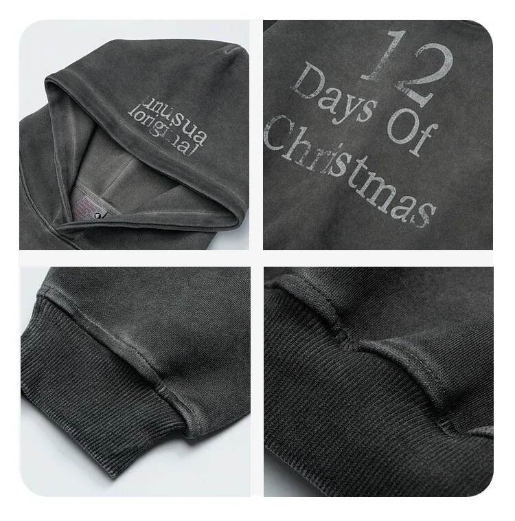 12DAYS Washed Logo Hoodie
