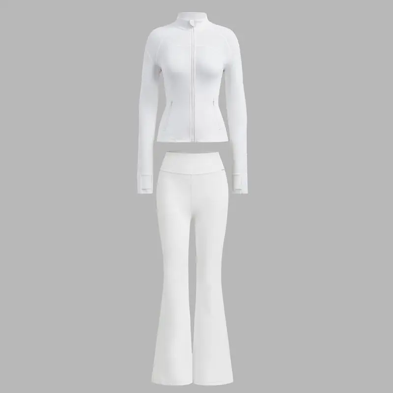 2PCS Slim-It BBL Jacket and Flare Leggings Daily Set