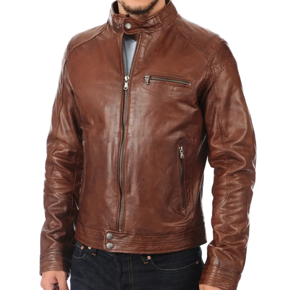 Contemporary Versatile Leather Jacket