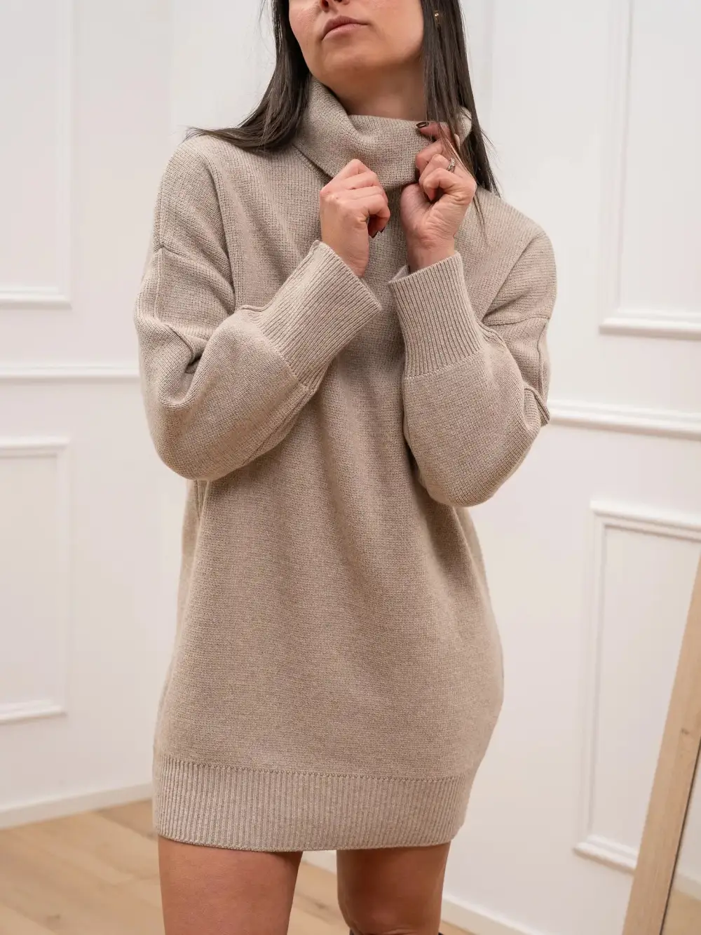 Easy Drape Casual Mini Dress
