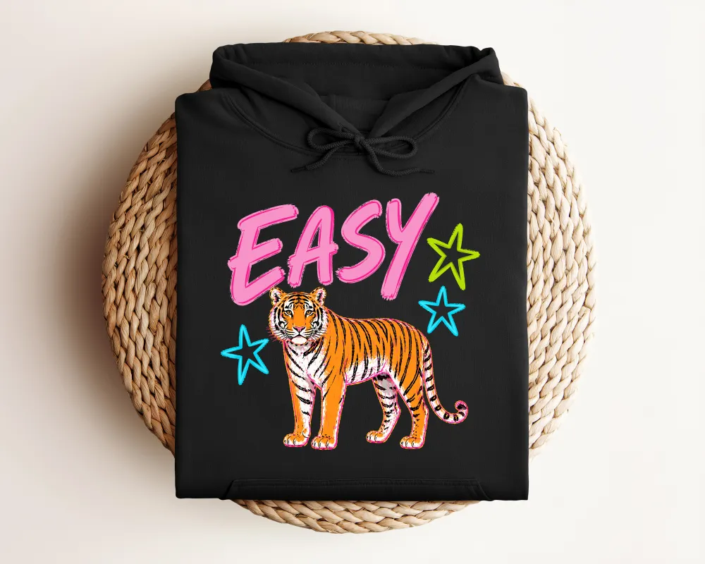 Tiger Motto Graphic Pullover Hoodie