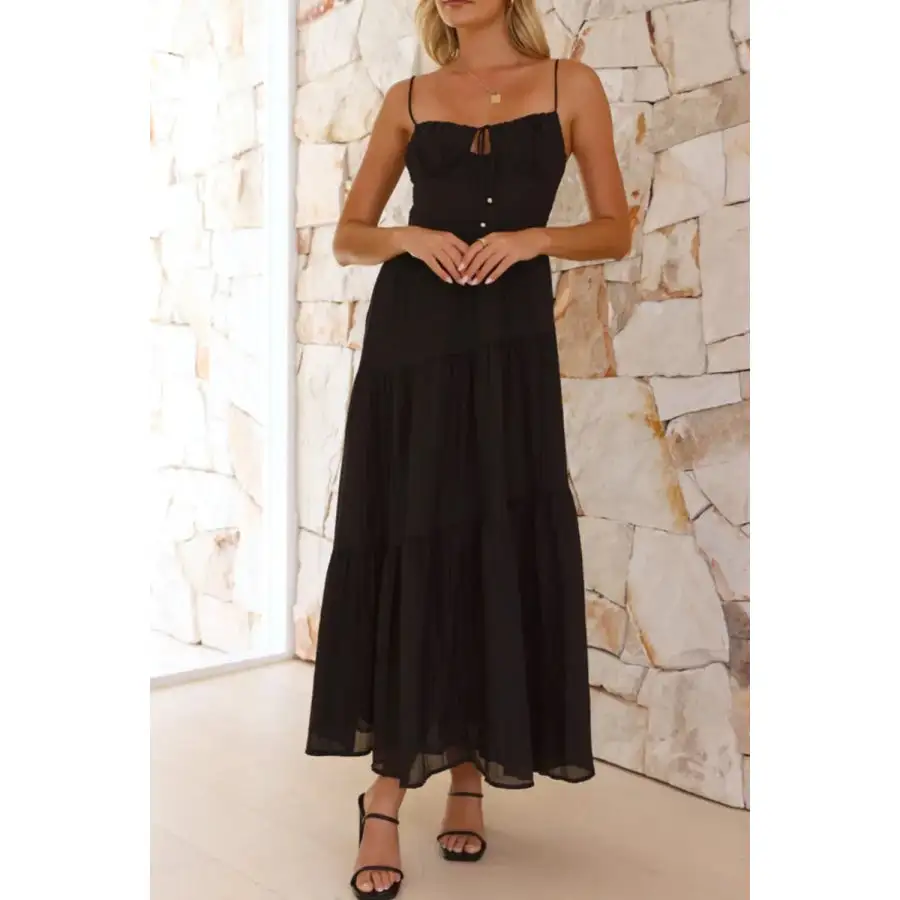 Ruched Smocked Back Cami Dress
