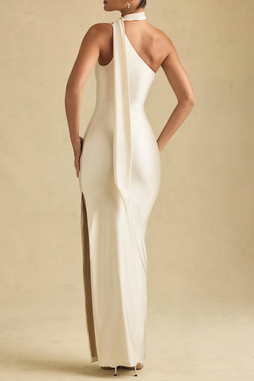 Slim Fit Intellectual Fashion Satin Dress