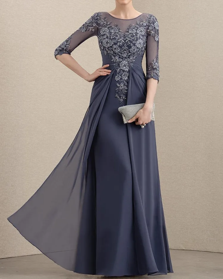 Fashion Elegant Lace Embroidered Dress