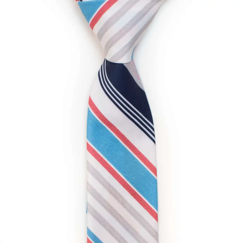 Composed Striped Pattern Necktie