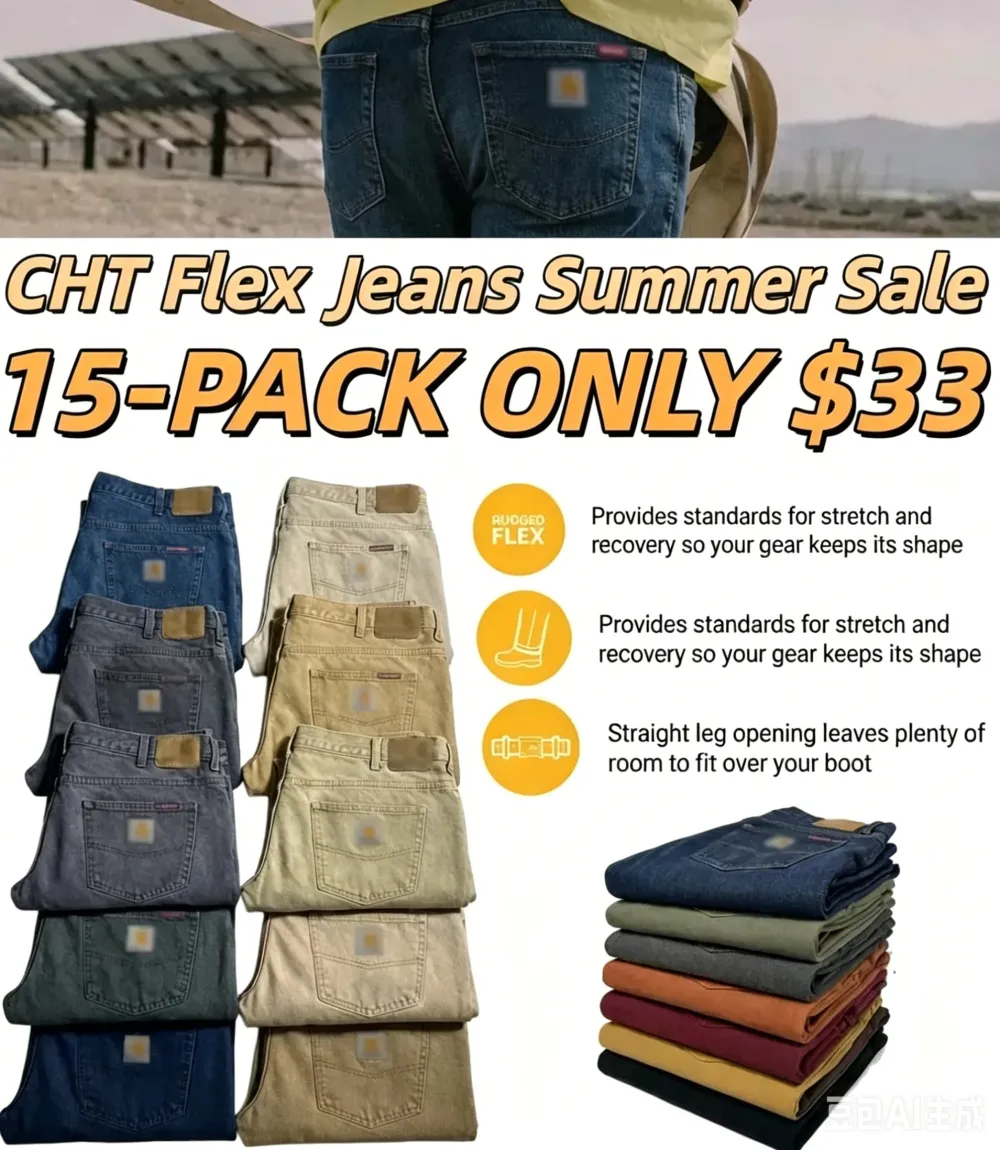 Last Day Promotion 🔥CHT Men's Flex Jeans with 7 Pockets