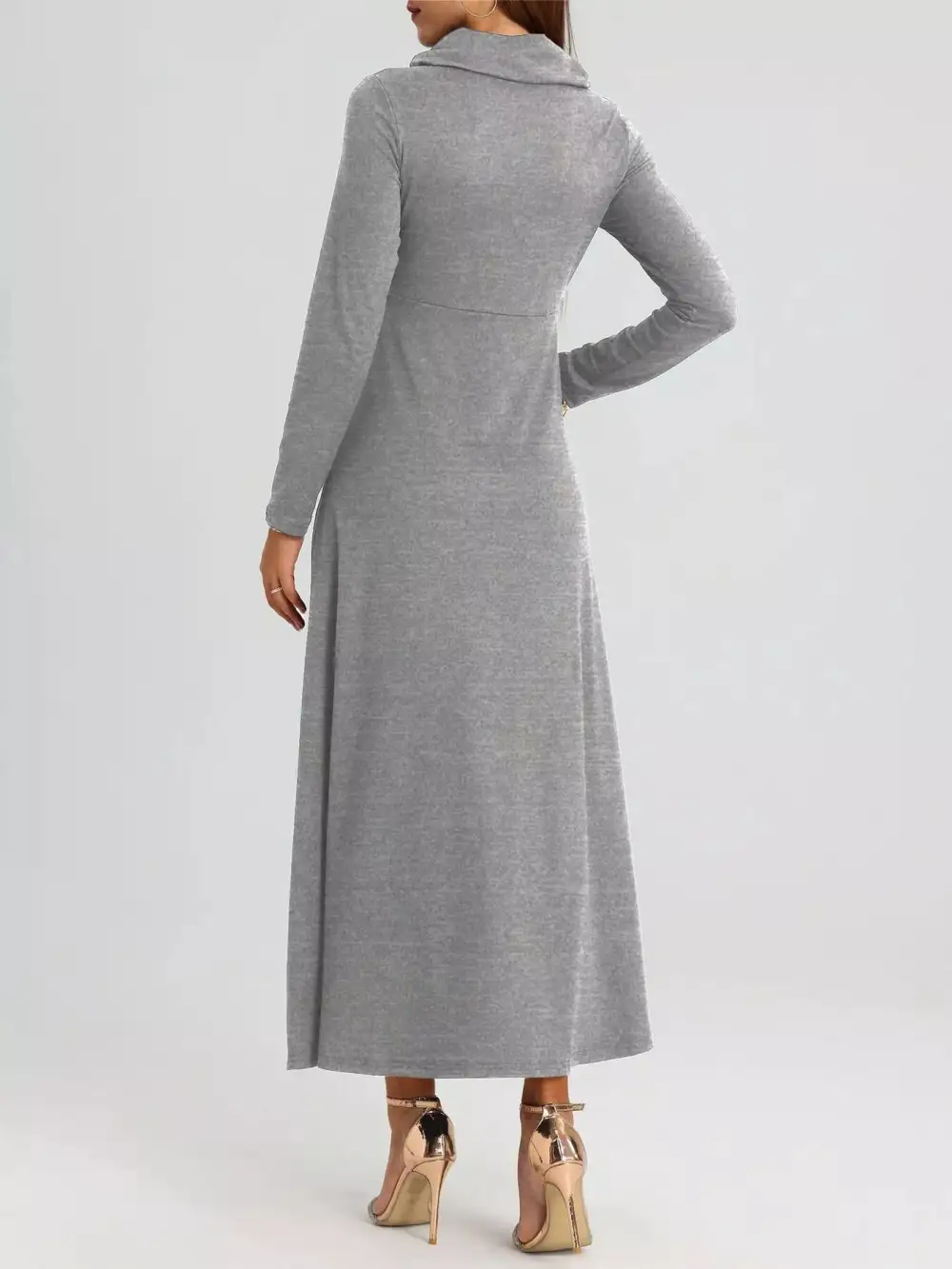 Finish Long Sleeve Midi Dress
