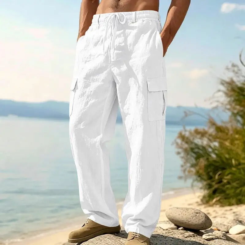 Men's Relaxed-fit Beach Cargo Pants Pocket