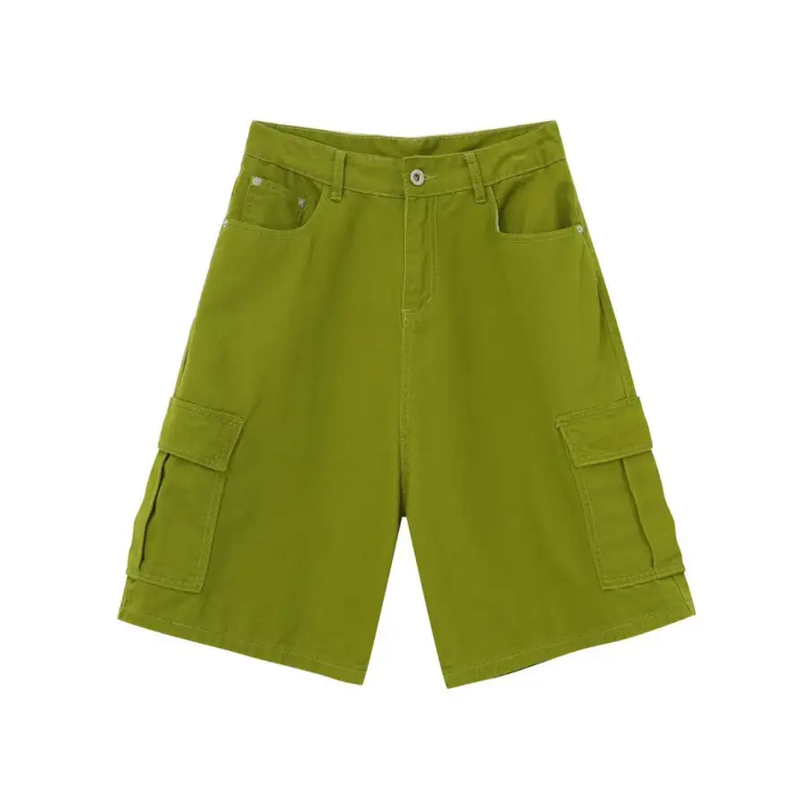 Men's Mid Rise Denim Shorts with Cargo Pockets
