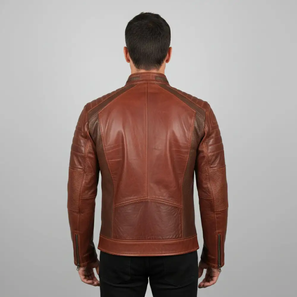 Everyday Leather Biker Motorcycle Cafe Racer Jacket