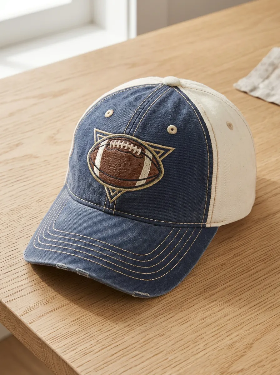Unisex Stadium Football Fan American Football Embroidered Baseball Cap