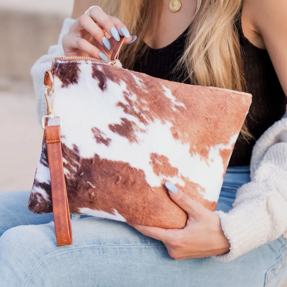 Western Fur Clutch Bag