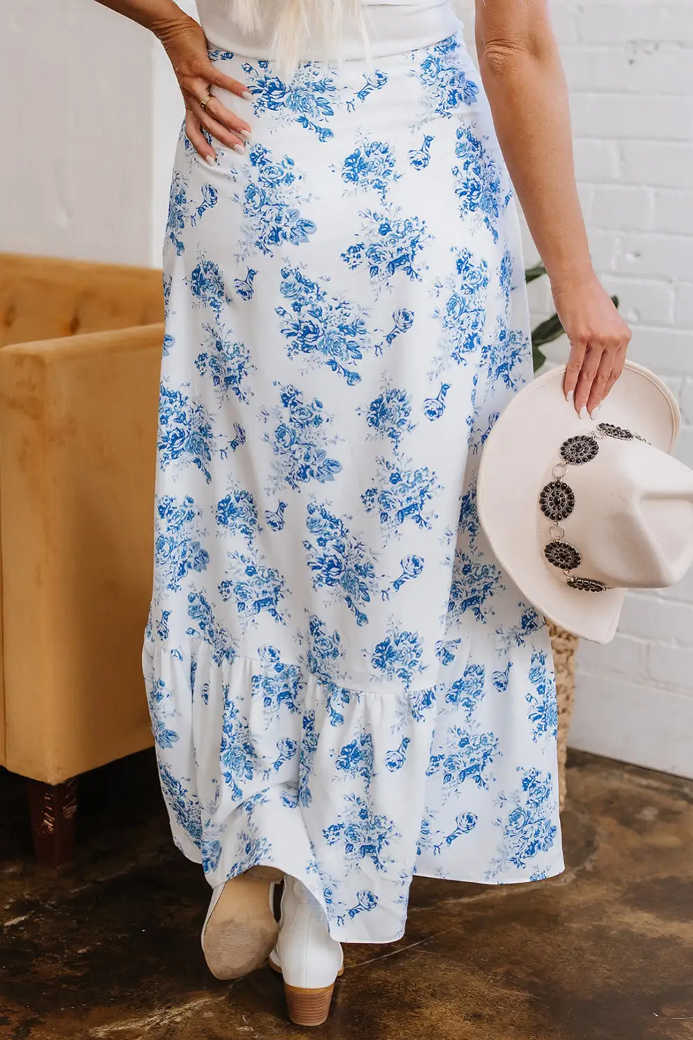 Easygoing Ruffle Trim Dress Skirt