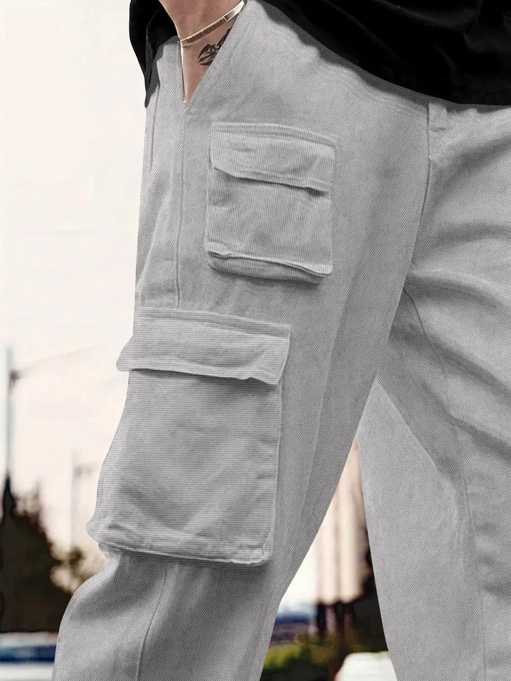 Versatile Daily Cotton For Track Cargo Pants