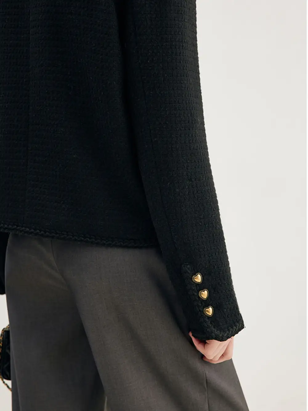 Dripping Heart Tweed Jacket