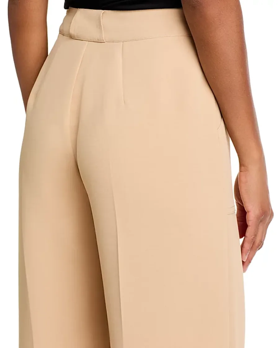 Side Slit Pockets Wide Leg Pants