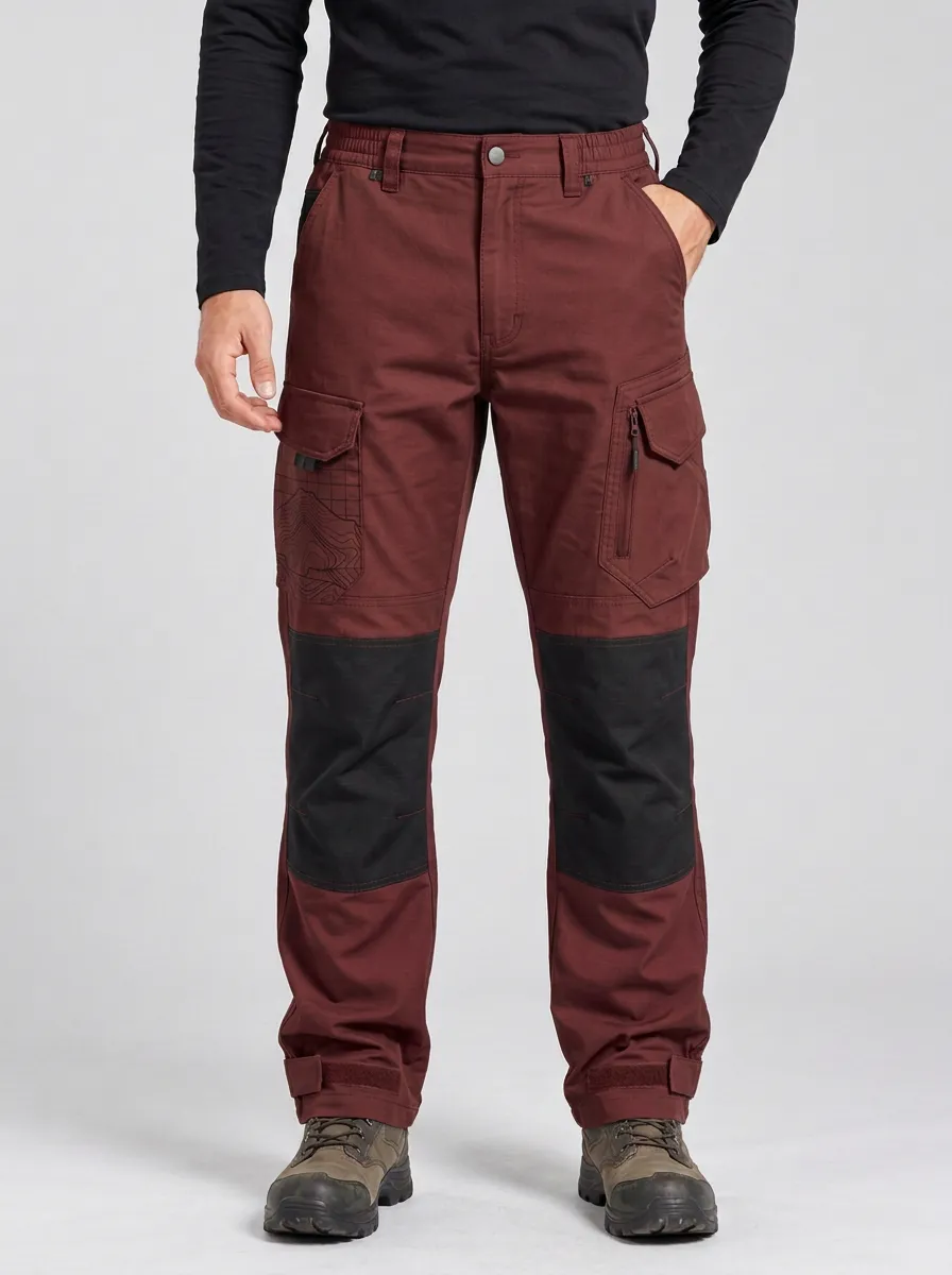 Unisex Trail Utility Topographic Map Tactical Work Pants