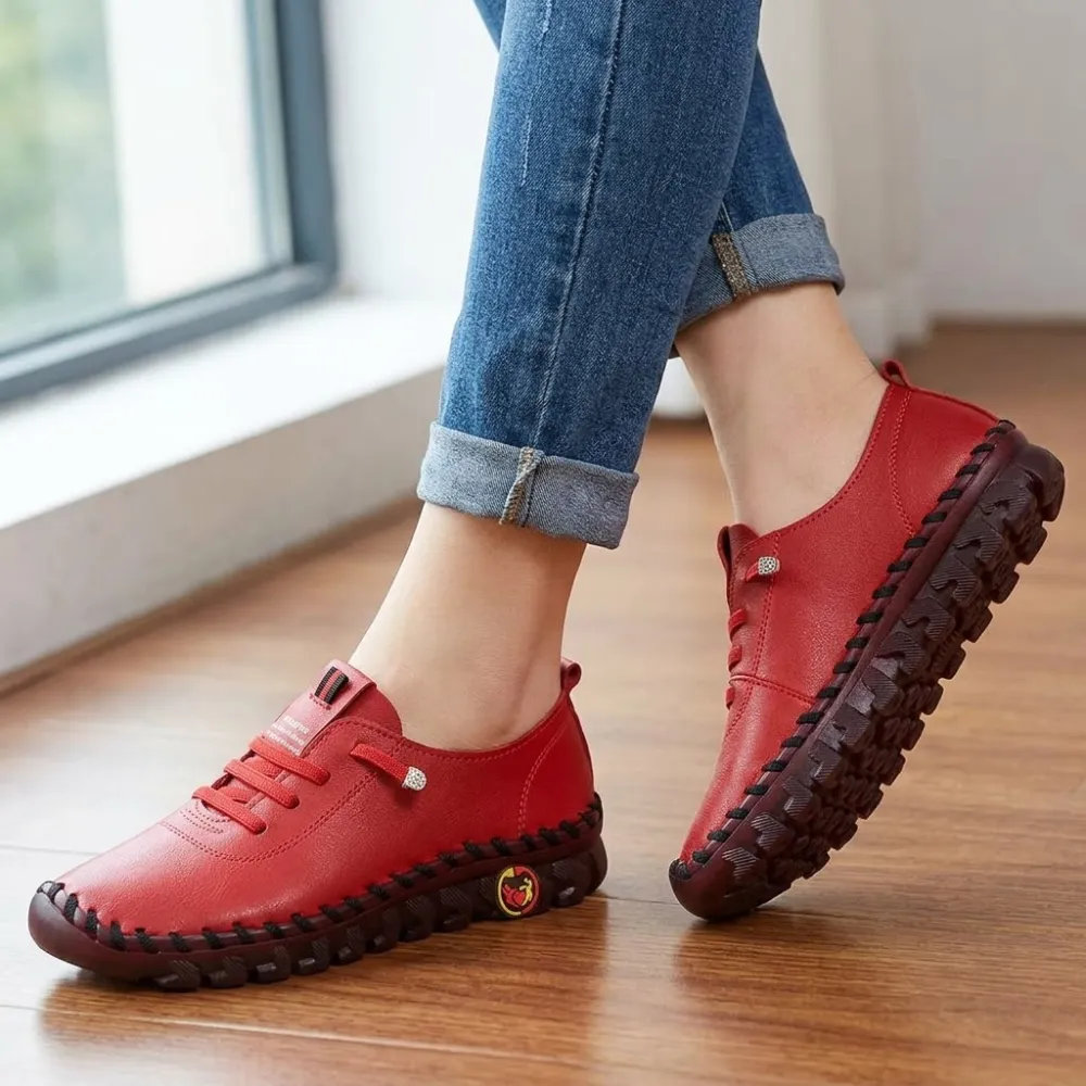 Hand-stitched PU Loafers