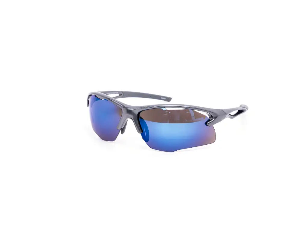 12-Pack Sport Wraparound Burnt Mirror Sunglasses
