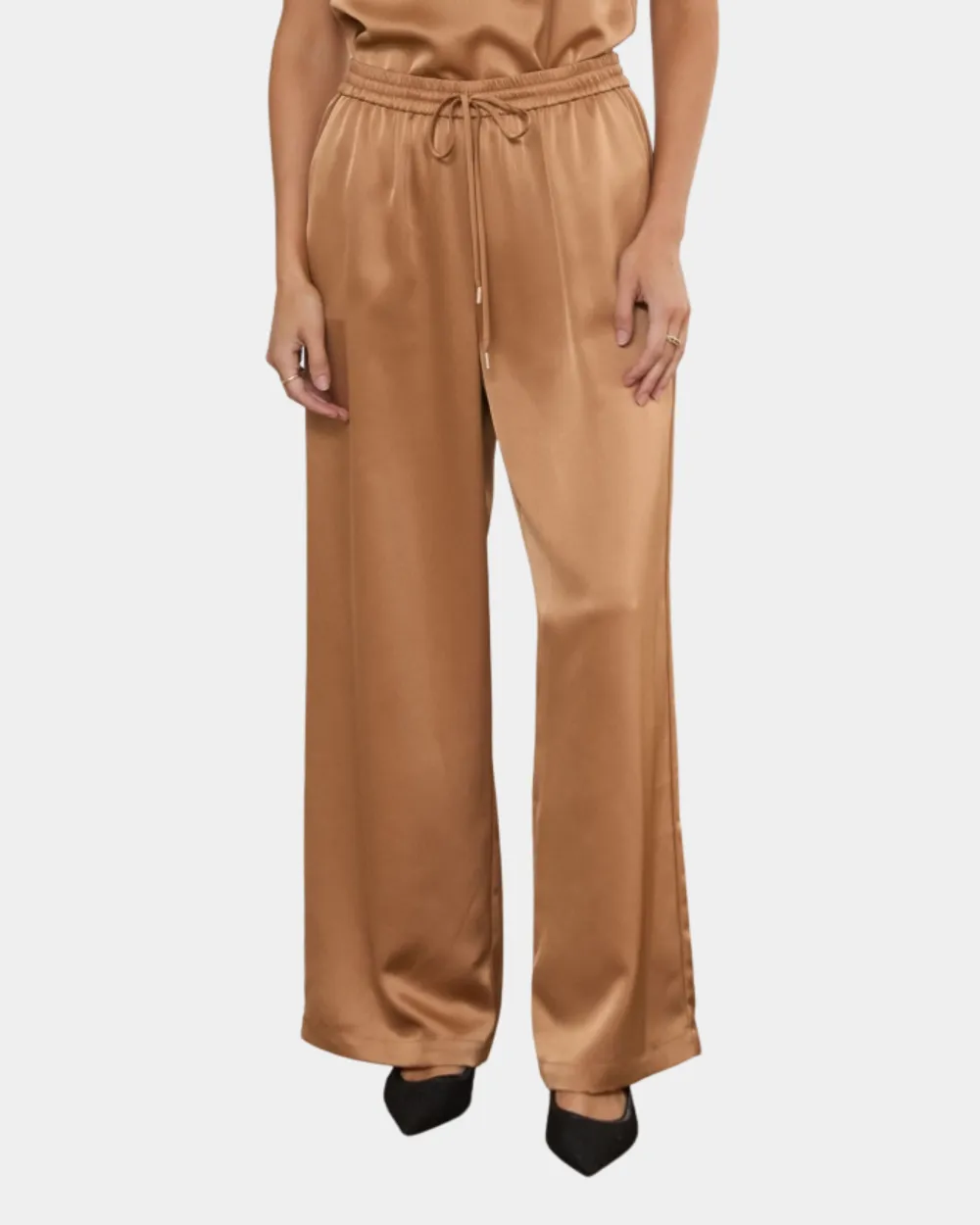 Relaxed Satin Pants Pants