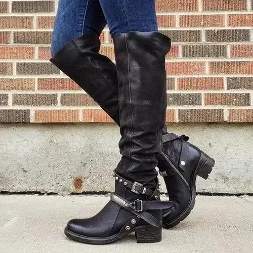 Winter Suede Low Heel Daily Boots