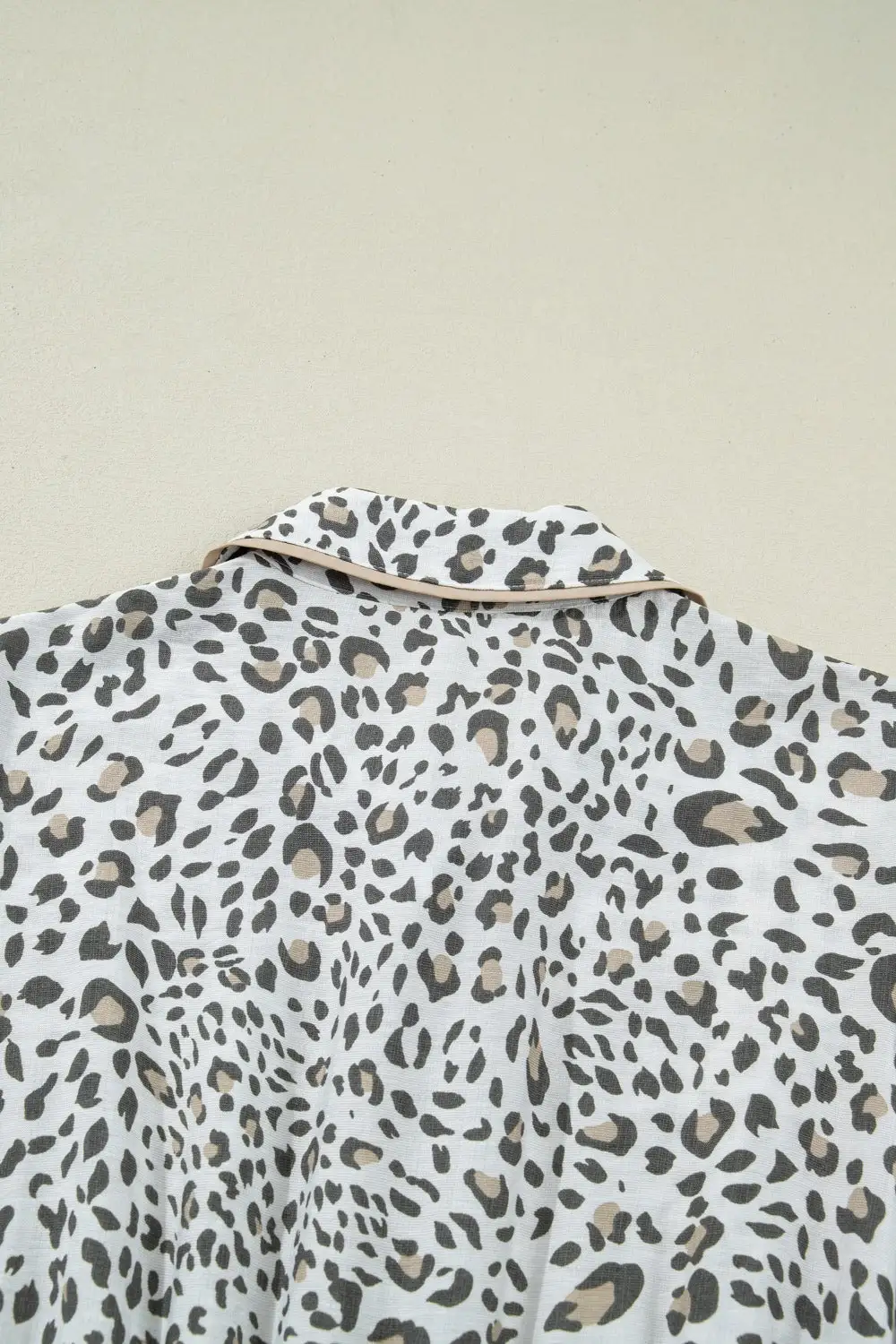 Animal Print Button Front Midi Dress