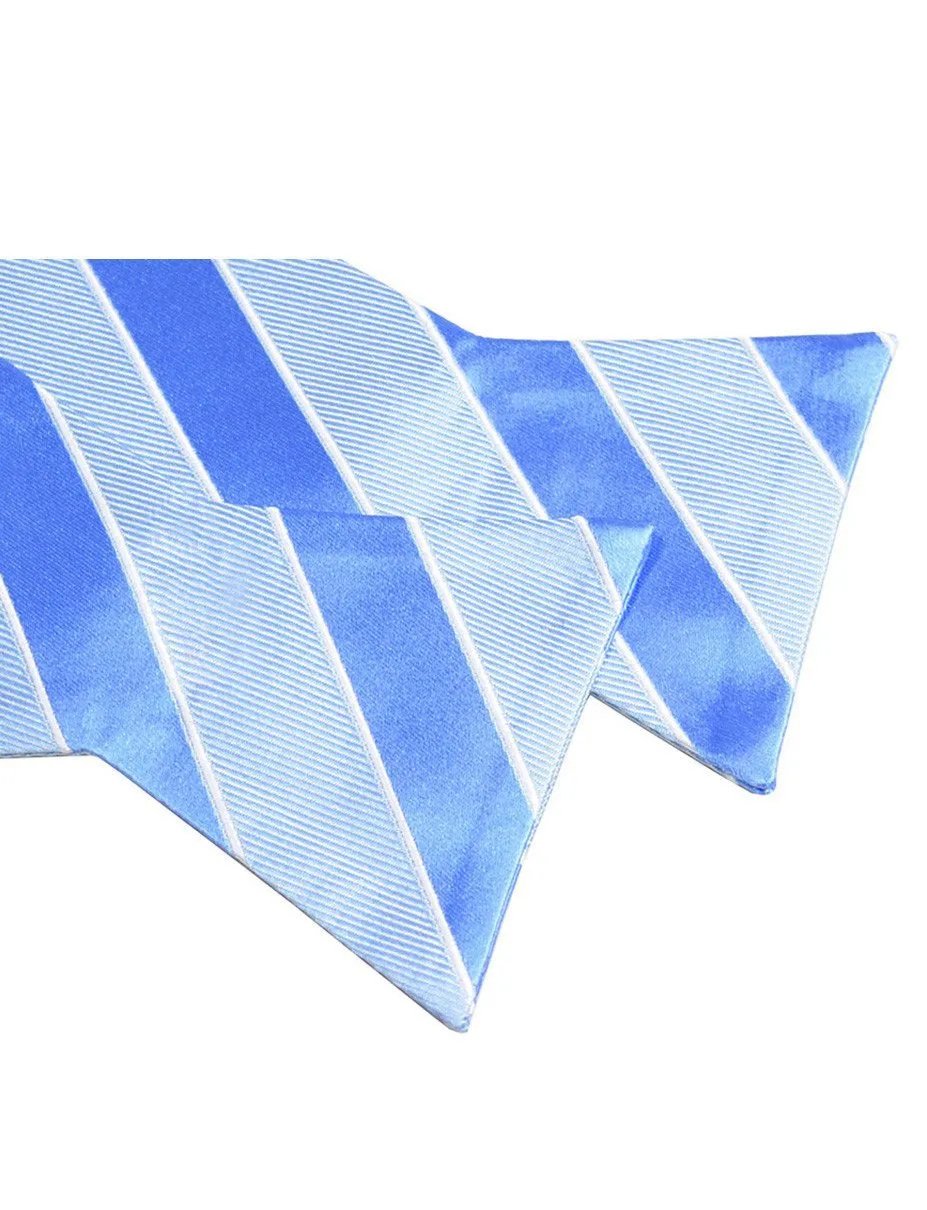 Contemporary Striped Silk Bow Tie