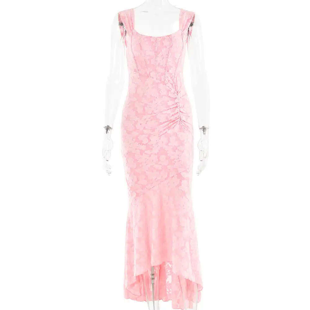 Strapless Off Shoulder Maxi Dress