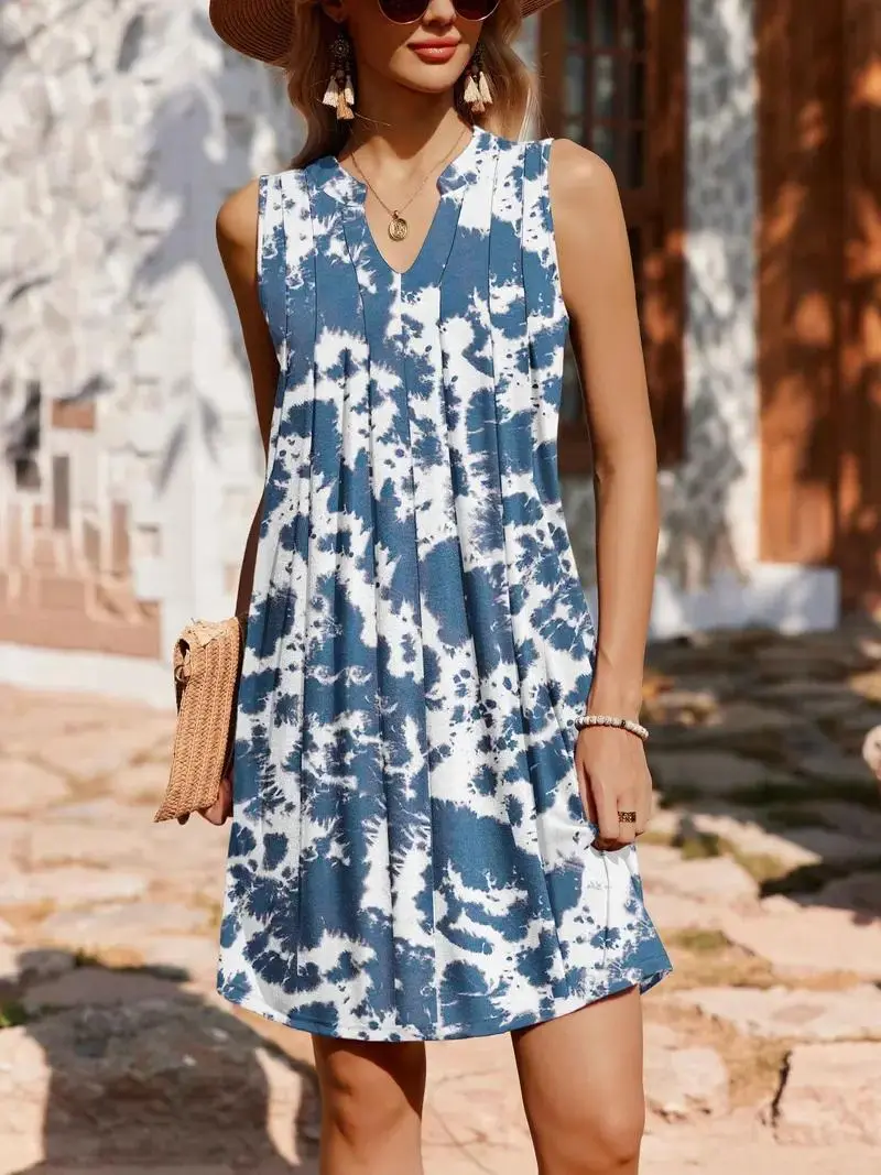 Women's Casual A-Line Dress with Pockets