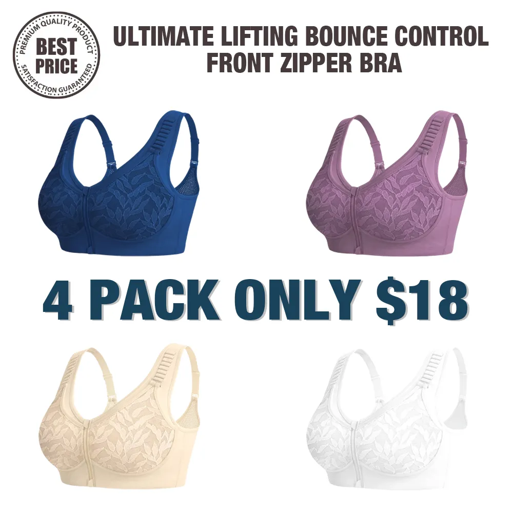 🔥Last Day💥Ultimate Lifting Bounce Control Front Zipper Bra🔥8-Pack Only $24