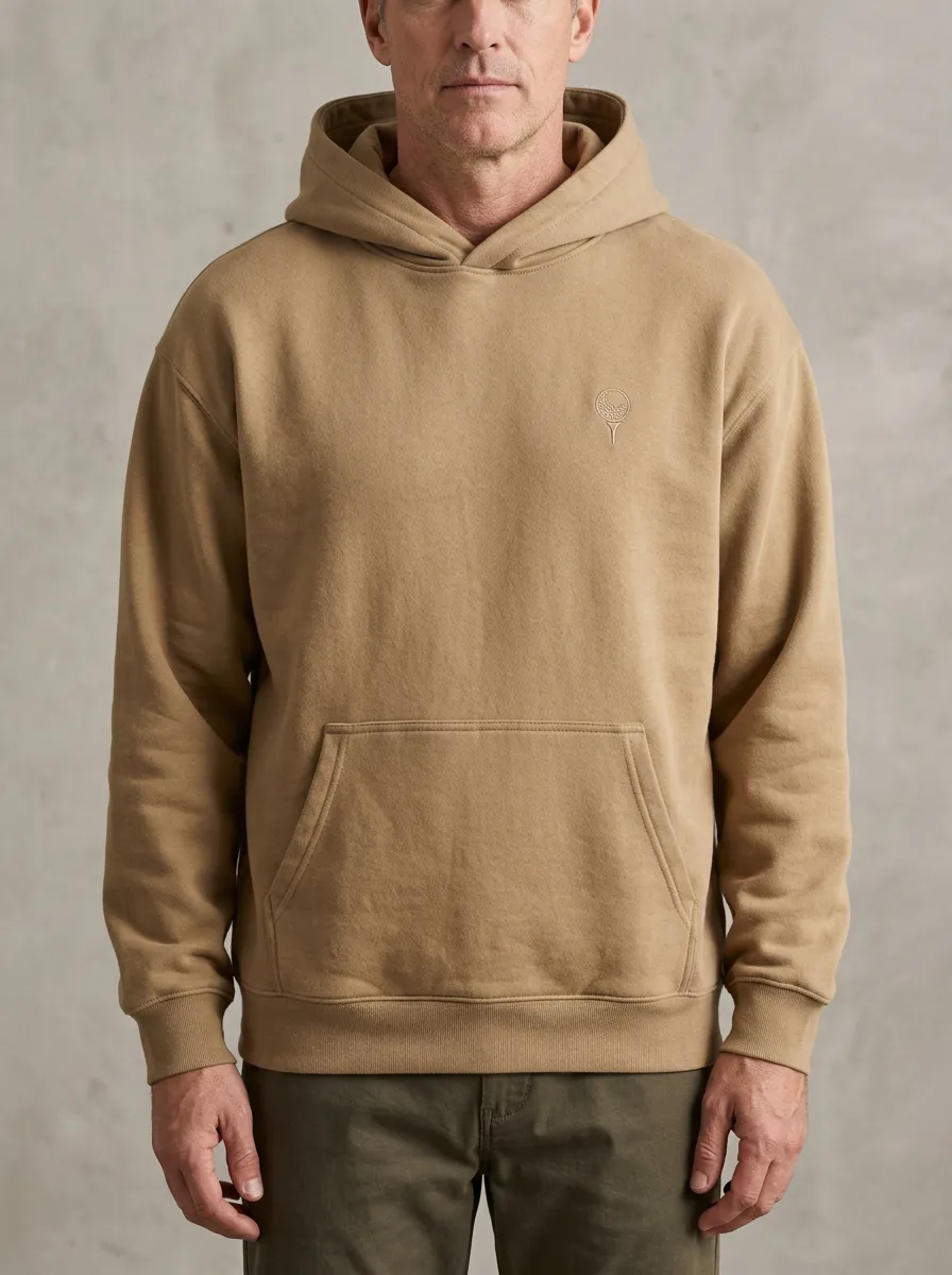 Clean Ball-On-Tee Golf Casual Hoodie