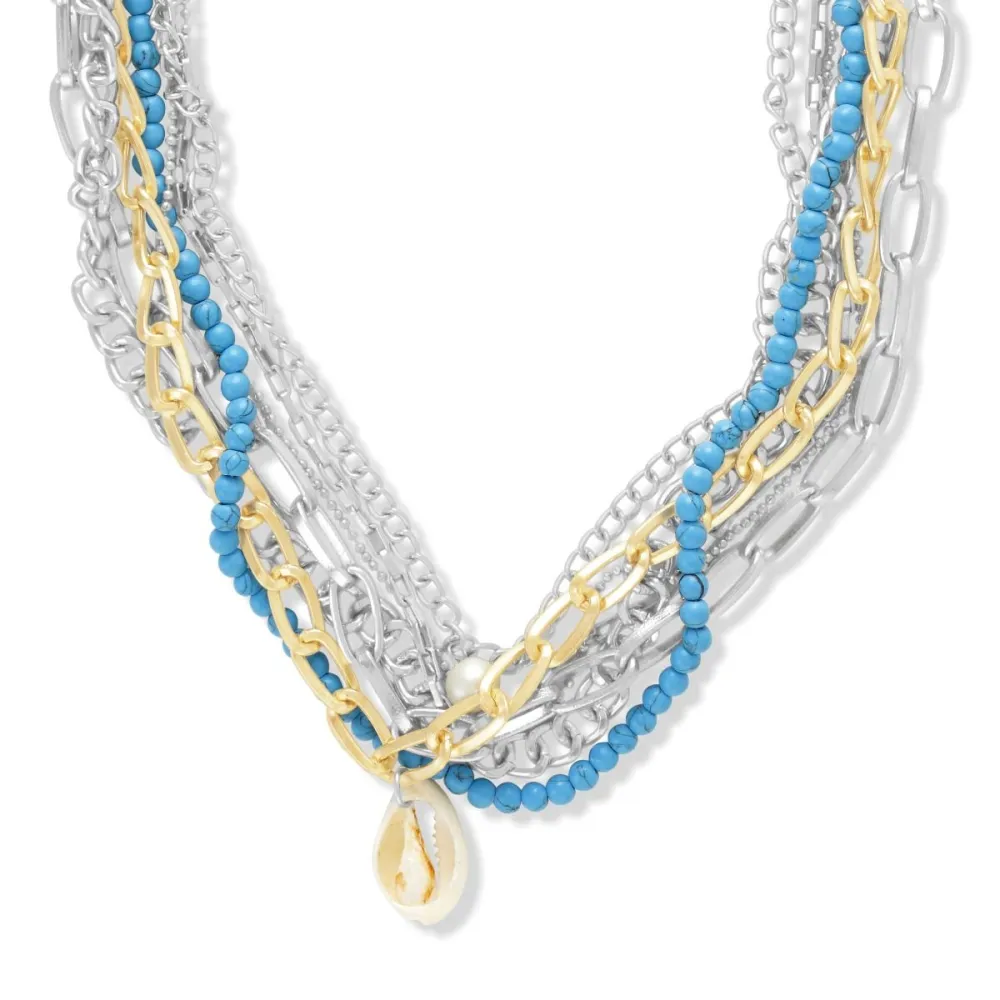 Casual Necklace with Shell Detail