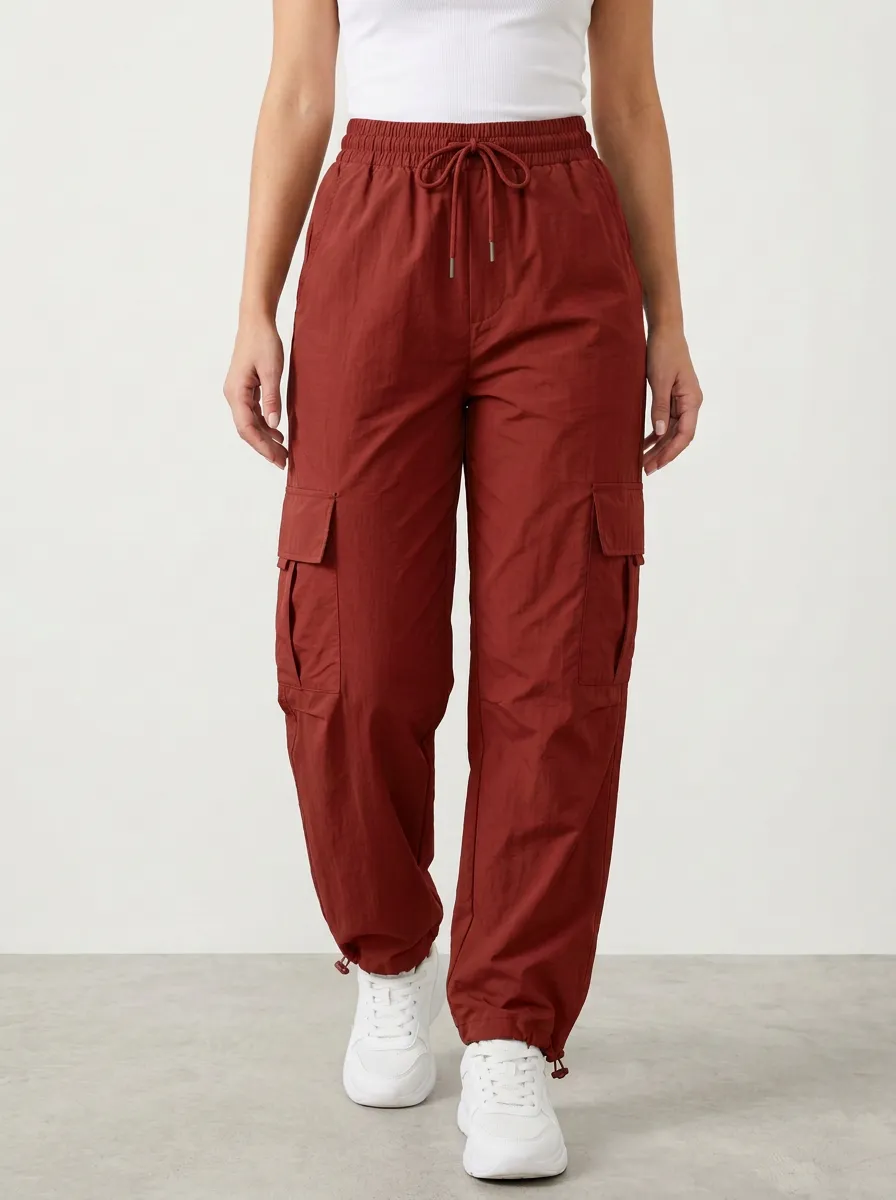 Women's Minimal Cargo High Rise Cargo Work Pants